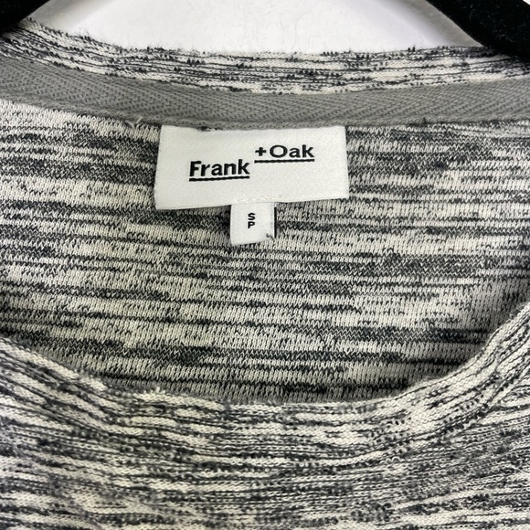 Frank and Oak space dye classic neutral crewneck sweater - Picture 5 of 8